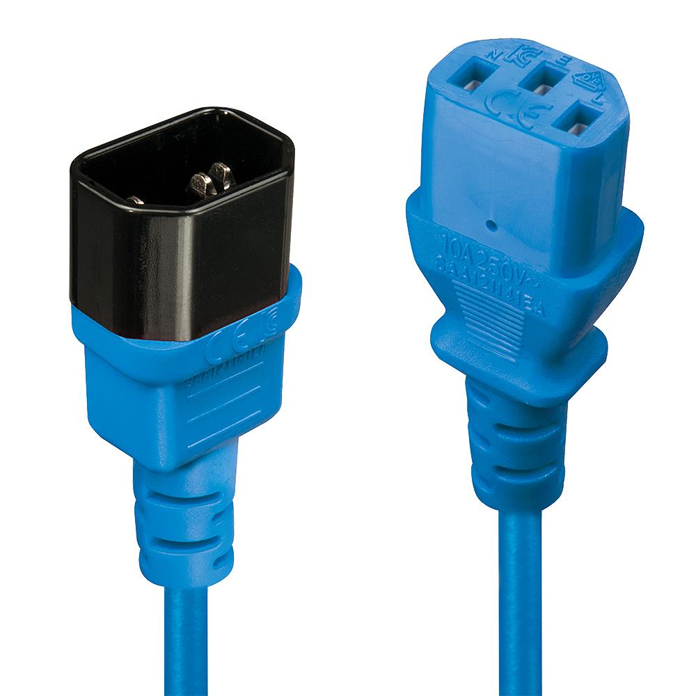 CABLE POWER IEC EXTENSION 2M/BLUE 30472 LINDY - Image 3