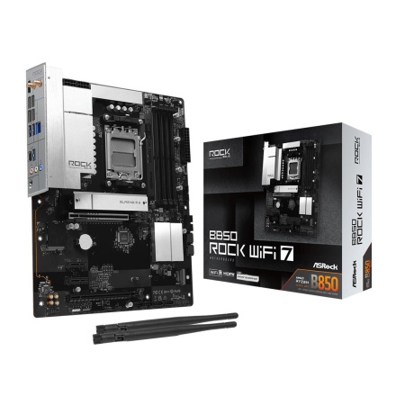 Mainboard ASROCK AMD B850 Socket AM5 ATX RAM DDR5-SDRAM 4xSlots Wi-Fi Yes Bluetooth Yes B850ROCKWIFI7
