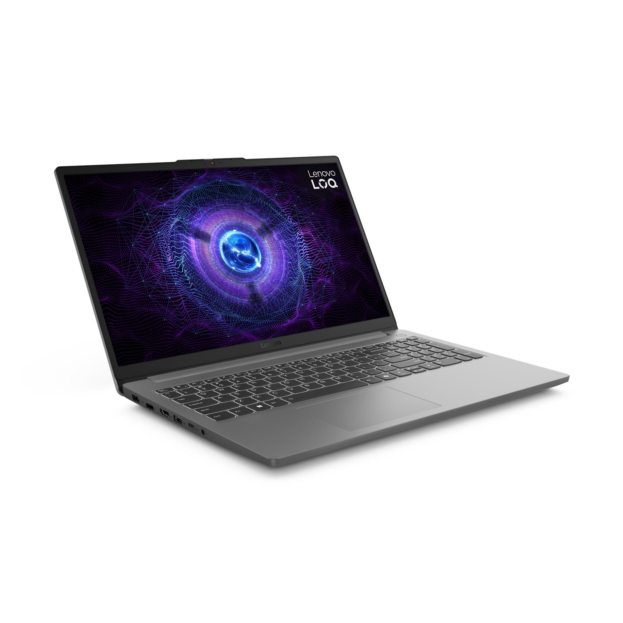 Notebook LENOVO LOQ 15IAX9E CPU Core i5 i5-12450HX 2400 MHz 15.6" 1920x1080 RAM 16GB DDR5 4800 MHz SSD 512GB NVIDIA GeForce RTX 2050 4GB ENG Card Reader 3-in-1 Grey 1.77 kg 83LK007APB - Image 2