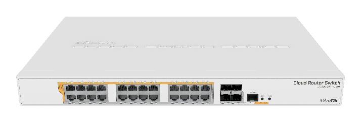 Switch MIKROTIK Type L3 Rack 24x10Base-T / 100Base-TX / 1000Base-T 4xSFP+ 1xRJ45 CRS328-24P-4S+RM