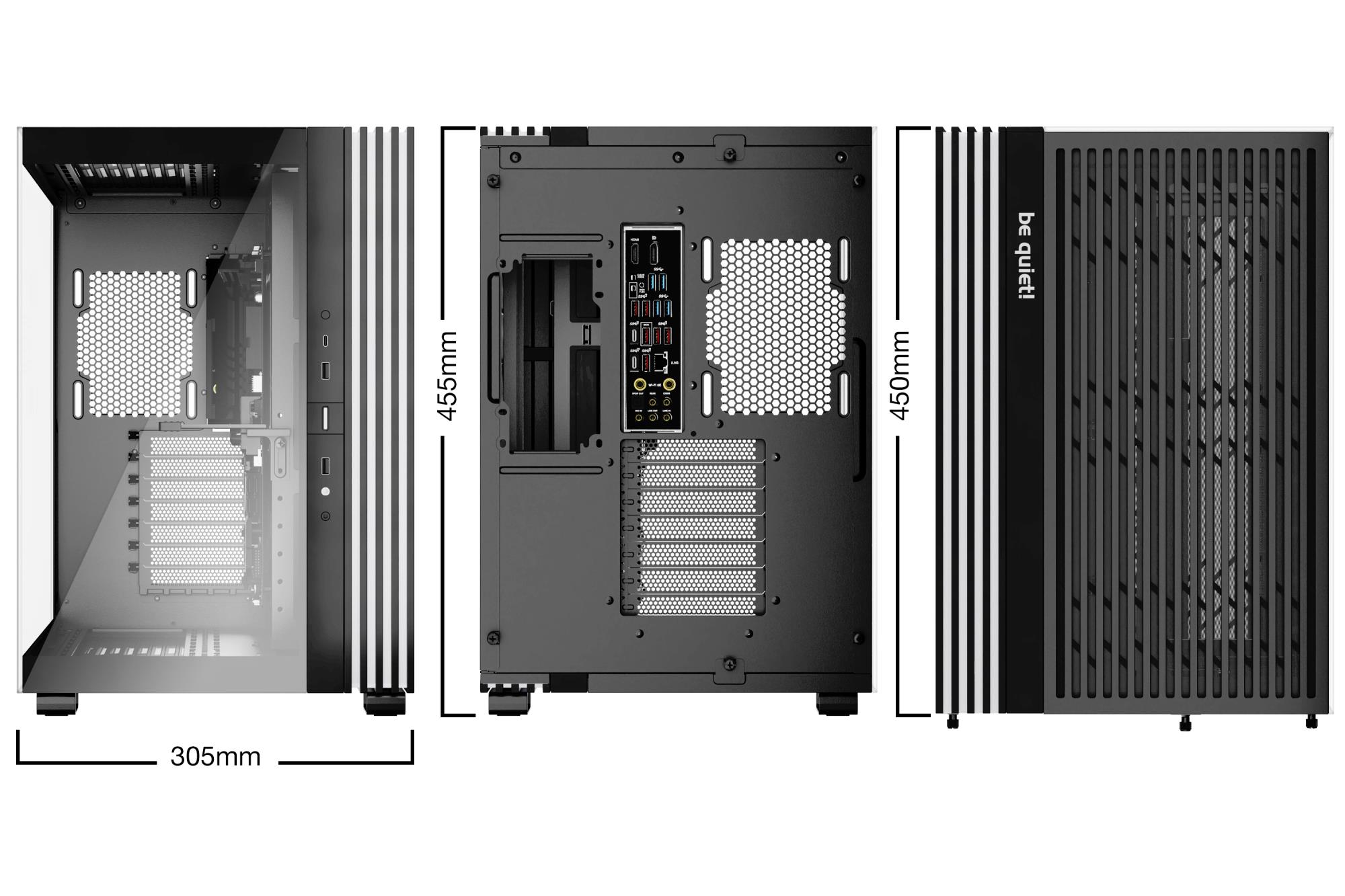 Case BE QUIET LIGHT BASE 600 DX Tower Case product features Transparent panel ATX MicroATX MiniITX Colour Black BGW65 - Image 2