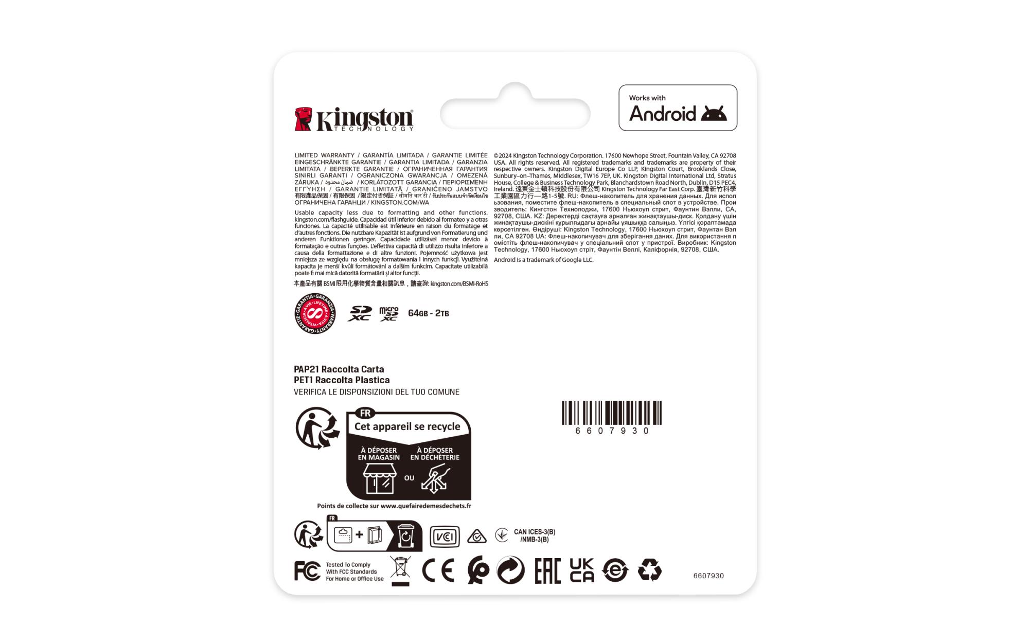 MEMORY MICRO SDXC 1TB UHS-I/W/ADAPTER SDCS3/1TB KINGSTON - Image 6