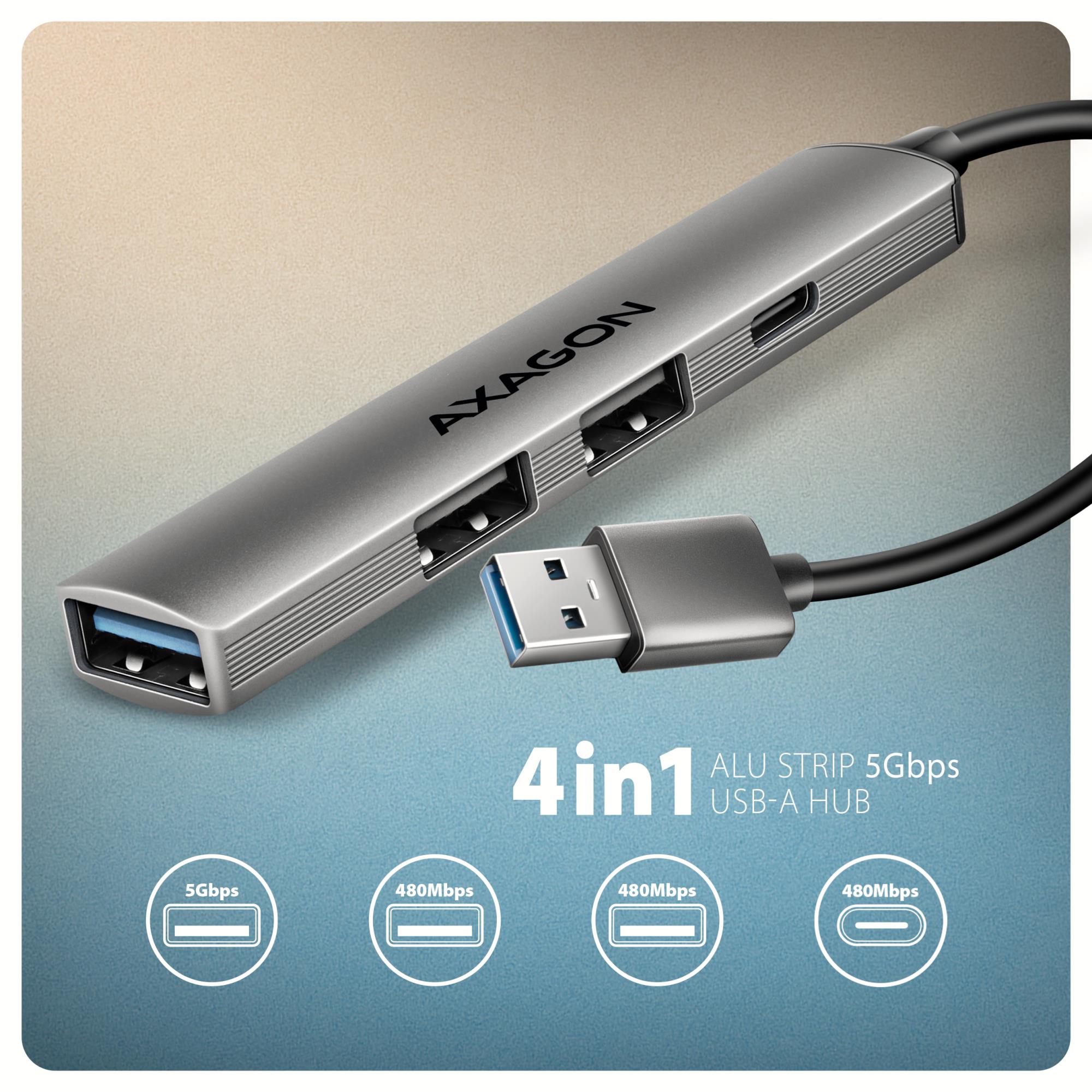 I/O HUB USB3.2 4PORT/0.12M HUE-STA AXAGON - Image 6