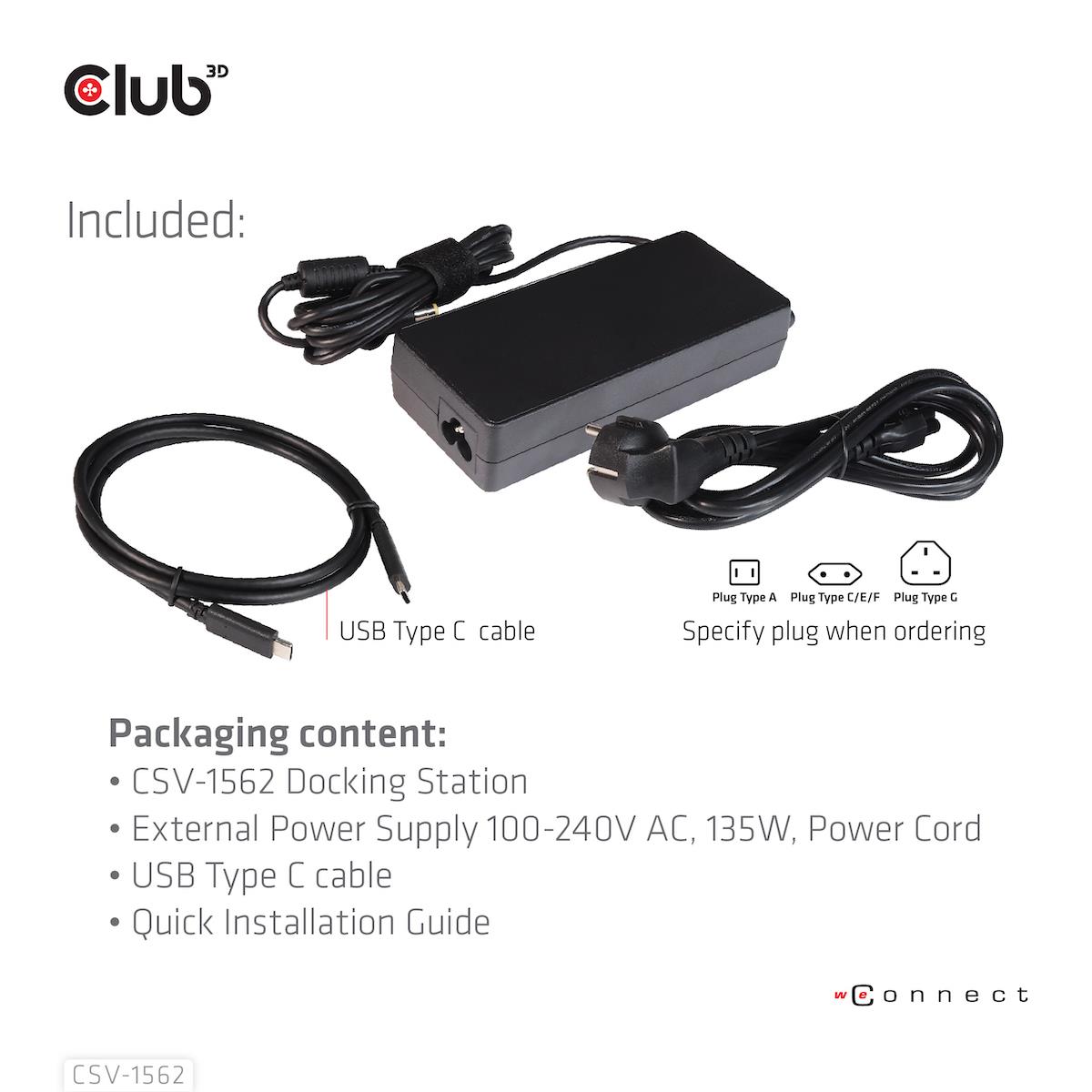 NB ACC DOCKING STATION/USB-C 60W CSV-1562 CLUB3D - Image 16