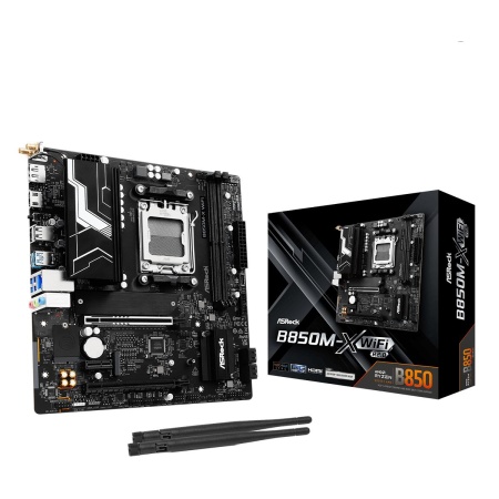 Mainboard ASROCK AMD B850 SAM5 Micro-ATX Memory DDR5 Memory slots 2 B850M-XWIFIR2.0