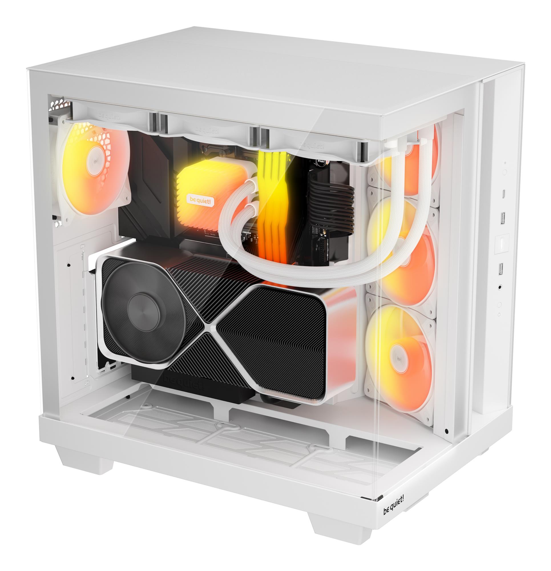 Case BE QUIET ATX/micro ATX/Mini-ITX White Midi Tower PC BGW86 - Image 3