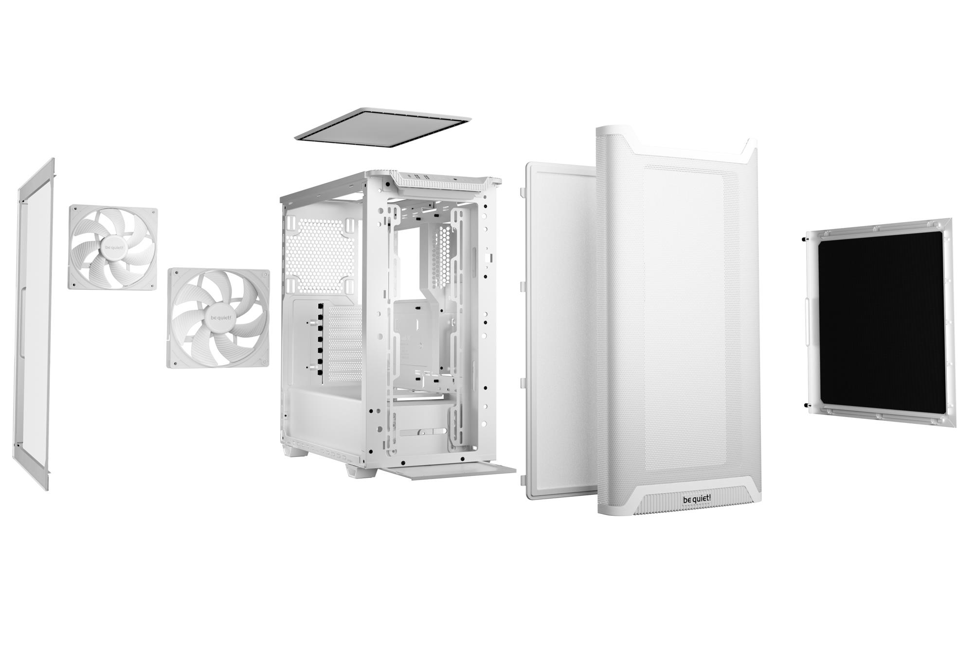 Case BE QUIET BGW75 MidiTower Case product features Transparent panel Not included ATX MicroATX MiniITX Colour White BGW75 - Image 4