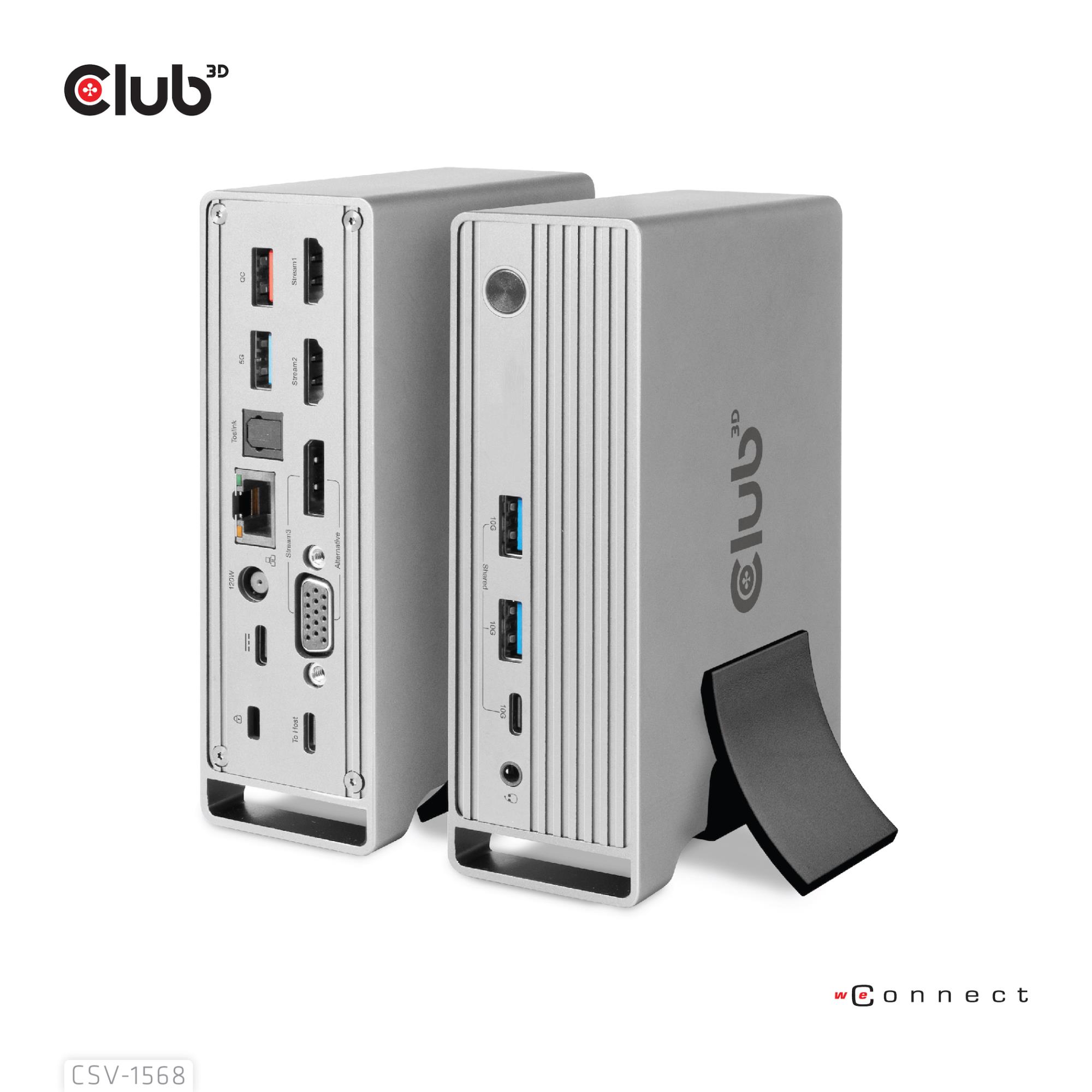 NB ACC DOCKING STATION/USB-C 120W CSV-1568 CLUB3D - Image 2