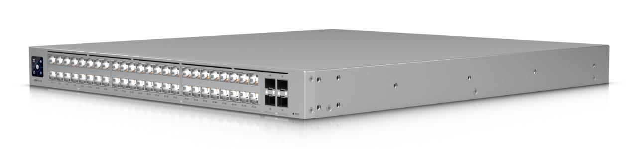 Switch UBIQUITI Switch type Managed Switch layer L2/L3 Rack mounting Yes Stackable Yes Form factor 1U 48xRJ-45 ports RJ-45 Ports Type 10G Ethernet (100/1000/10000) 16x2.5G Ethernet (copper) ports quantity 32x10G Ethernet (copper) ports quantity 4xSFP28 ports quantity 10G support Yes USW-PRO-XG-48 - Image 7