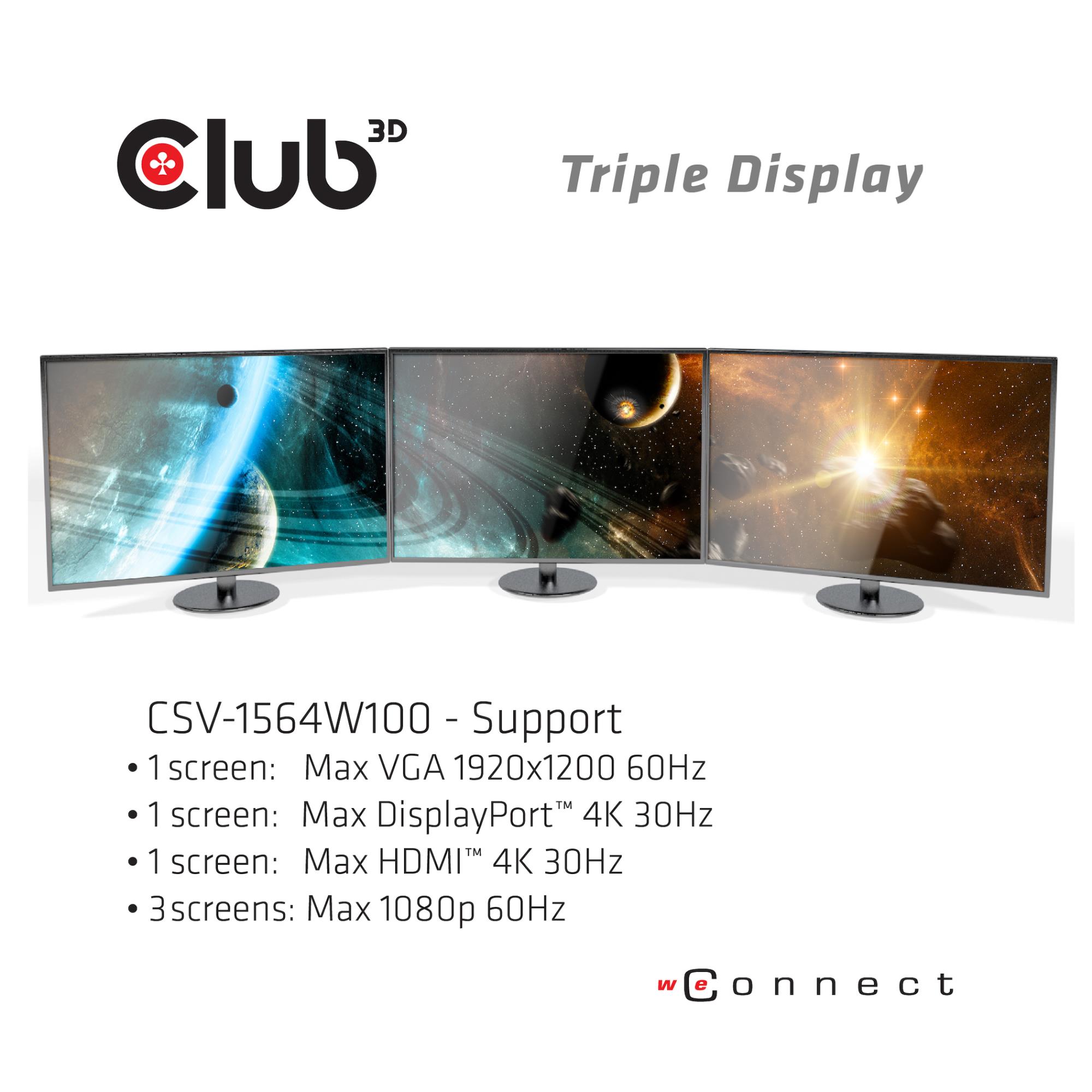 NB ACC DOCKING STATION/USB-C 100W CSV-1564W100 CLUB3D - Image 7
