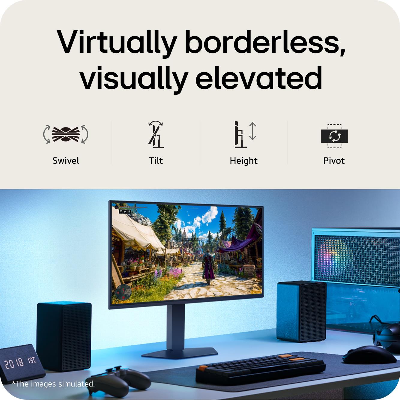 LCD Monitor LG 27 " 1920 x 1080 pixels Full HD Native aspect ratio 16:9 LCD Flat 27G550B-B - Image 7