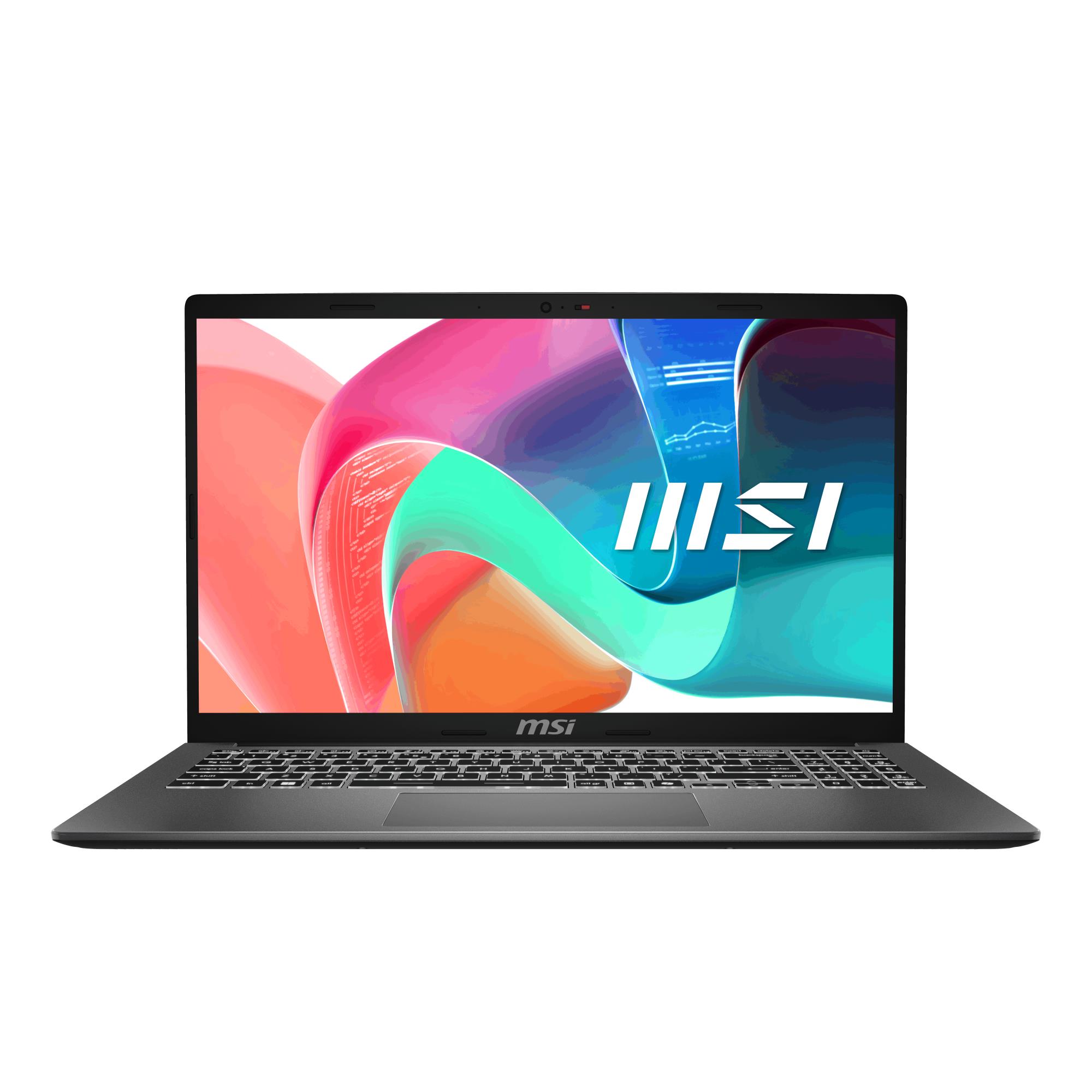Notebook MSI Modern 15 F1MG-1241NL CPU Intel Core 5 120U 15.6 " 1920 x 1080 pixels RAM 16 GB DDR4-SDRAM SSD 512 GB Discrete graphics Not available On-board graphics Yes Numeric keypad Yes OS installed Windows 11 Home Colour Grey Weight 1.7 kg 3200 MHz MODERN15F1MG-1241NL