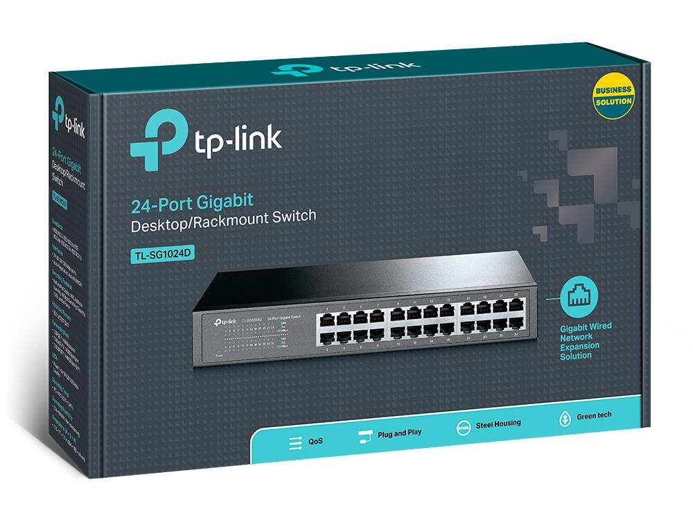 Switch TP-LINK 24x10Base-T / 100Base-TX / 1000Base-T TL-SG1024D - Image 4