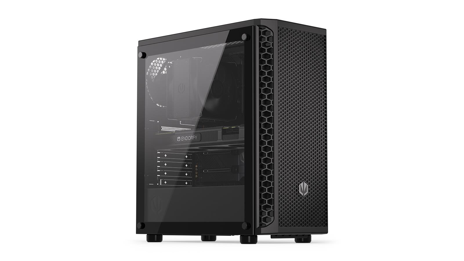 Case ENDORFY Signum 300 Air MidiTower Case product features Transparent panel Not included ATX MicroATX MiniITX Colour Black EY2A005 - Image 2