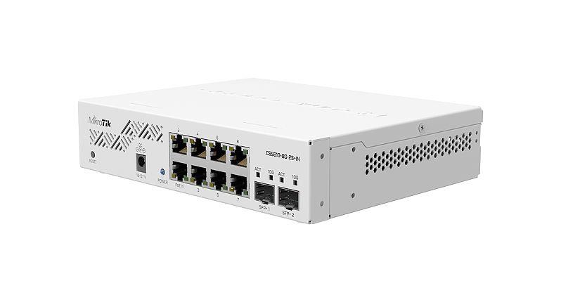Switch MIKROTIK CSS610-8G-2S+IN Desktop/pedestal 8x10Base-T / 100Base-TX / 1000Base-T 2xSFP+ CSS610-8G-2S+IN