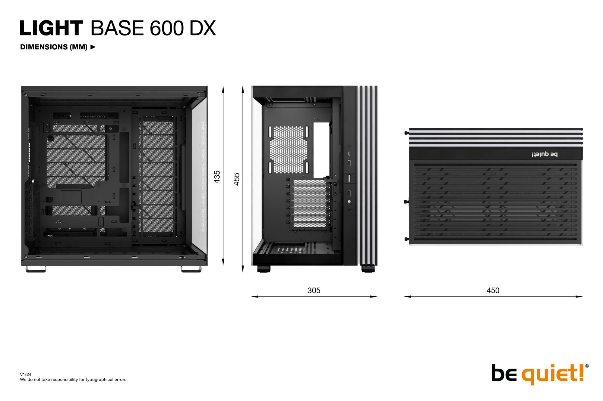 Case BE QUIET LIGHT BASE 600 DX Tower Case product features Transparent panel ATX MicroATX MiniITX Colour Black BGW65 - Image 10