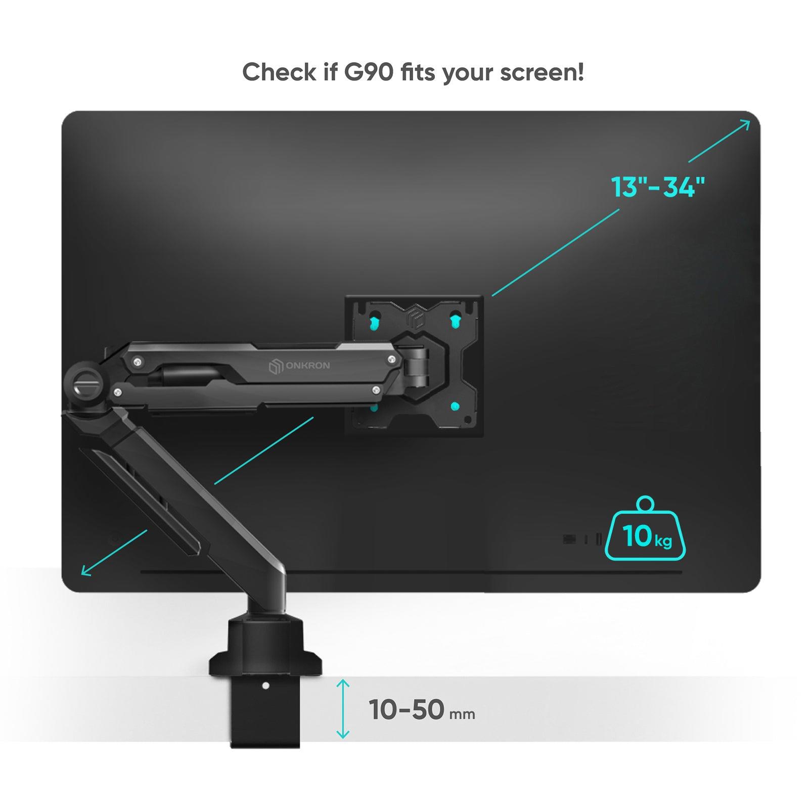 MONITOR ACC DESK MOUNT/13-34" BLACK G90-B ONKRON - Image 11