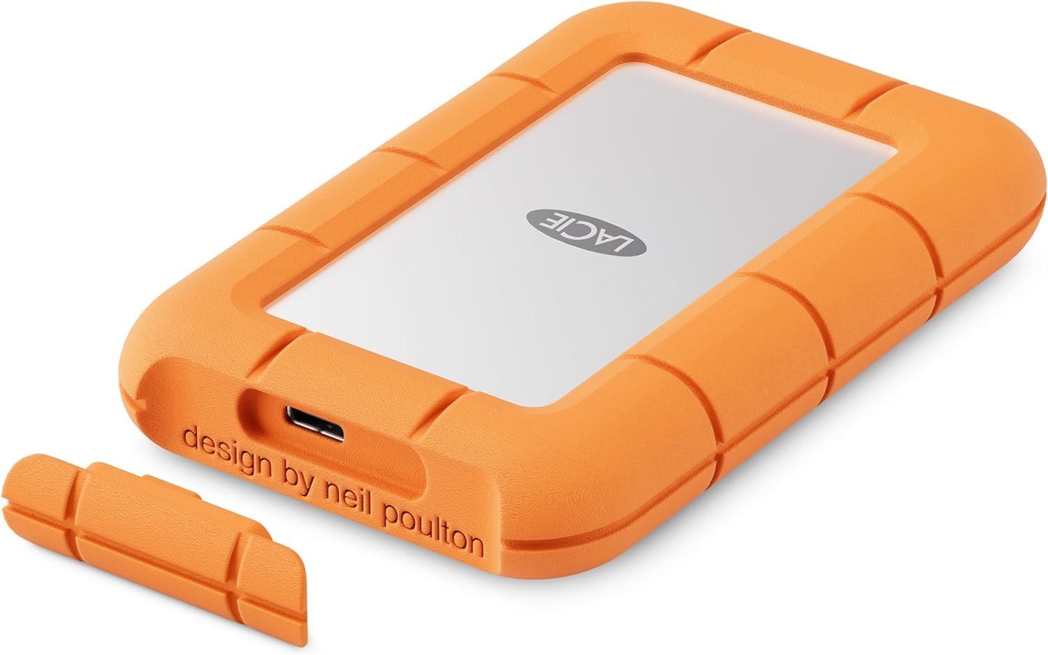 External SSD LACIE 1TB USB-C Write speed 2000 MBytes/sec Read speed 2000 MBytes/sec STMF1000400 - Image 3