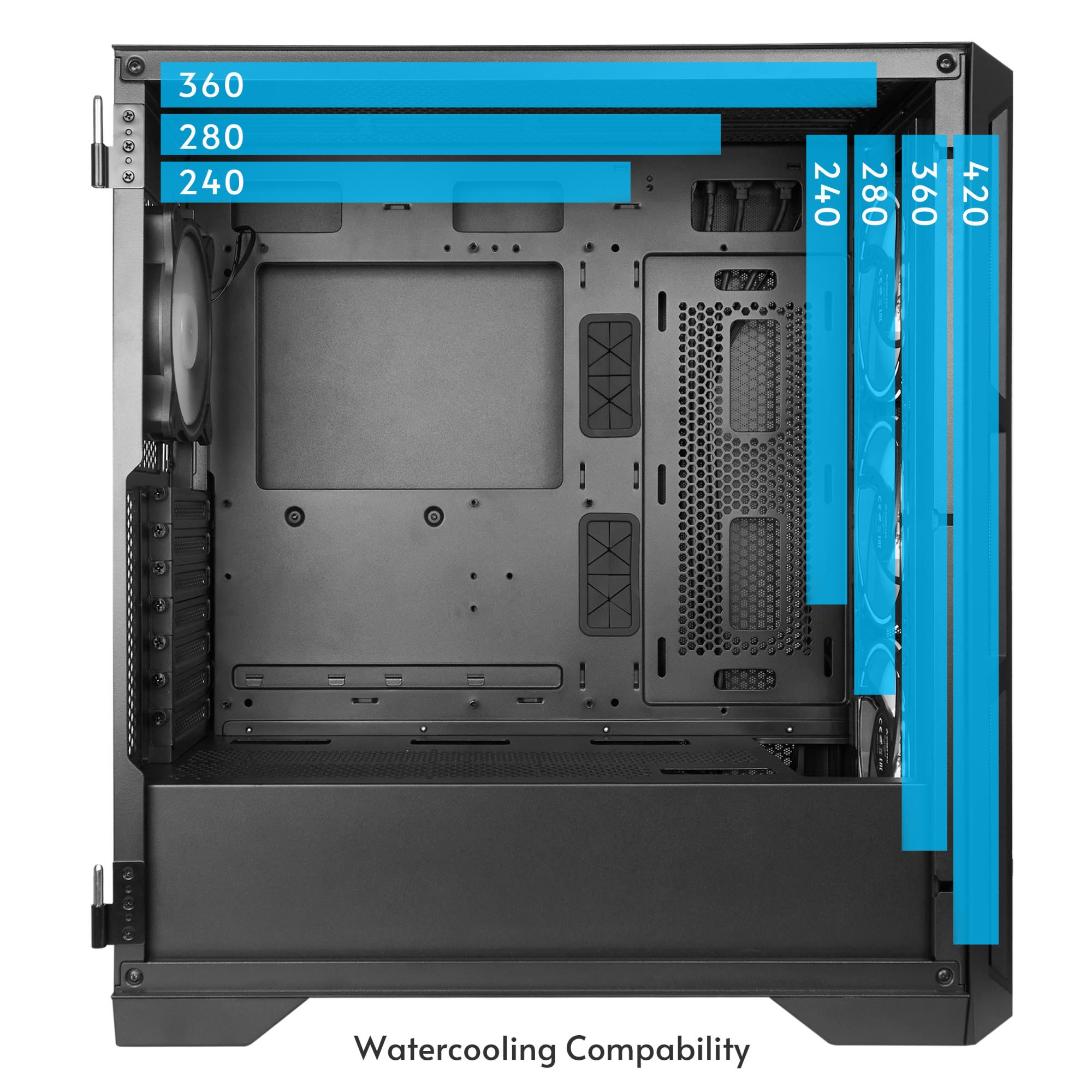 Case CHIEFTEC APEX LUMO Tower ATX EATX MicroATX MiniITX Colour Black GA-01B-L-OP - Image 25
