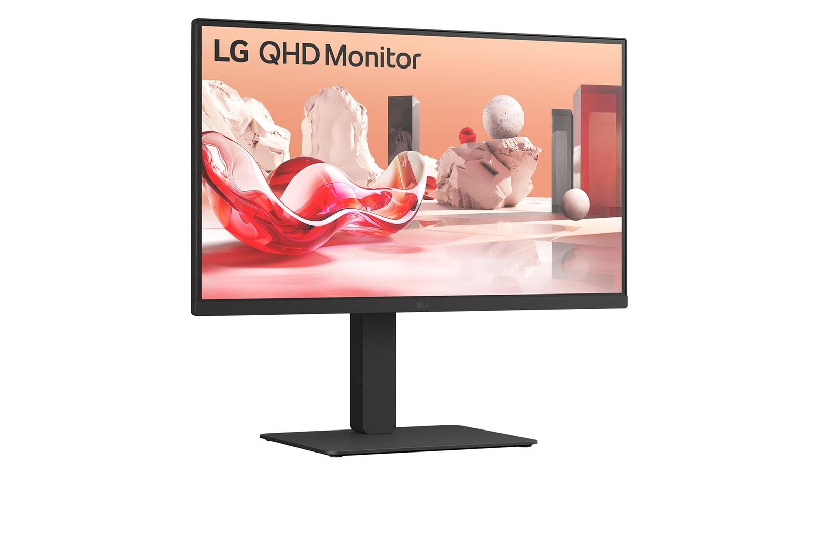 LCD Monitor LG 27BA75QB-B 27" Panel IPS 2560x1440 16:9 100Hz Matte Speakers Swivel Pivot Height adjustable Tilt Colour Black 27BA75QB-B - Image 2