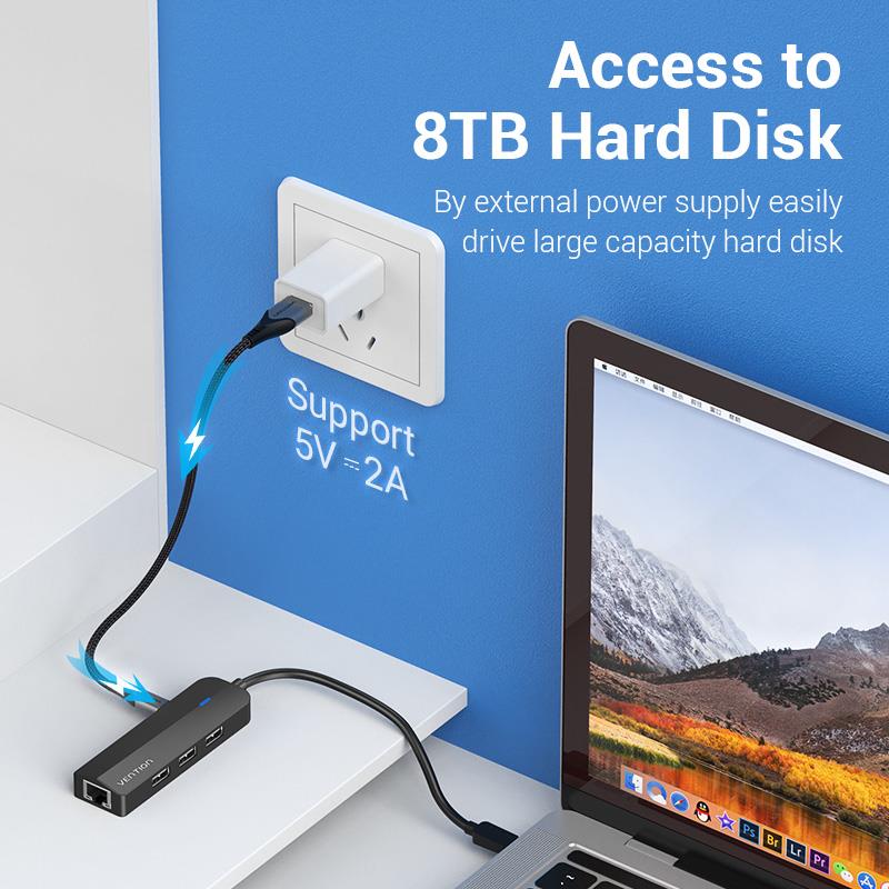 I/O HUB 5-IN-1 USB-C/0.15M TGOBB VENTION - Image 5