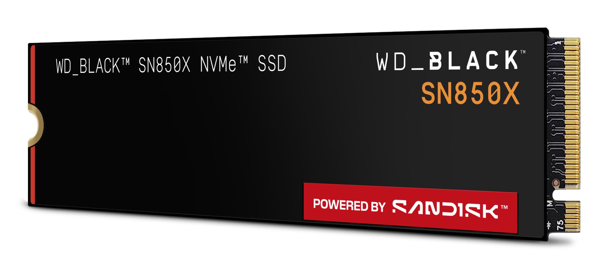 SSD SANDISK 2400xTBW rating Read speed 7300 MB/s Write speed 6600 MB/s NVMe Yes PCI Express 4.0 M.2 4000 GB POWERED BY SANDISK Black SN850X WDS400T2X0E - Image 2