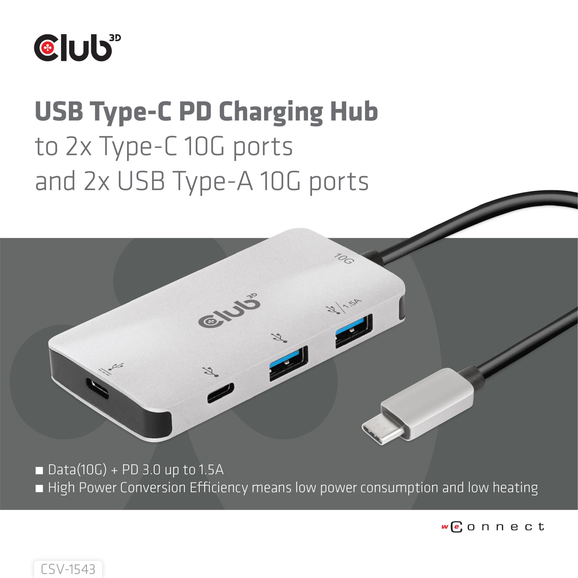 I/O HUB USB-C PD CHARGING/CSV-1543 CLUB3D - Image 3