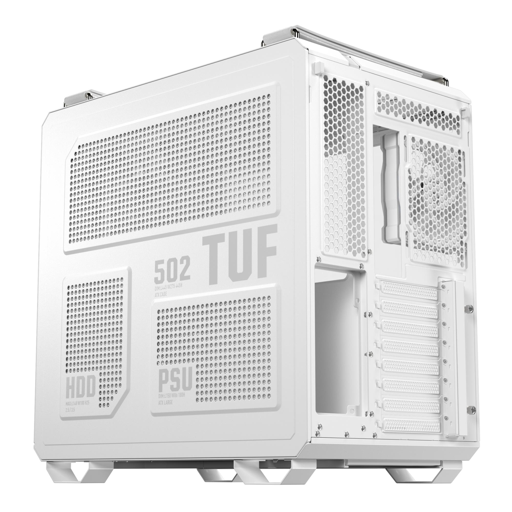 Case ASUS TUF Gaming GT502 Horizon MidiTower Case product features Transparent panel Not included ATX MicroATX MiniITX Colour White TUFGAMGT502HORIZONWHT - Image 8