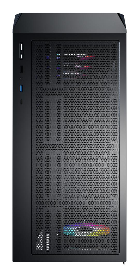 Case MONTECH X5 MidiTower Case product features Transparent panel Not included Colour Black X5(B) - Image 5