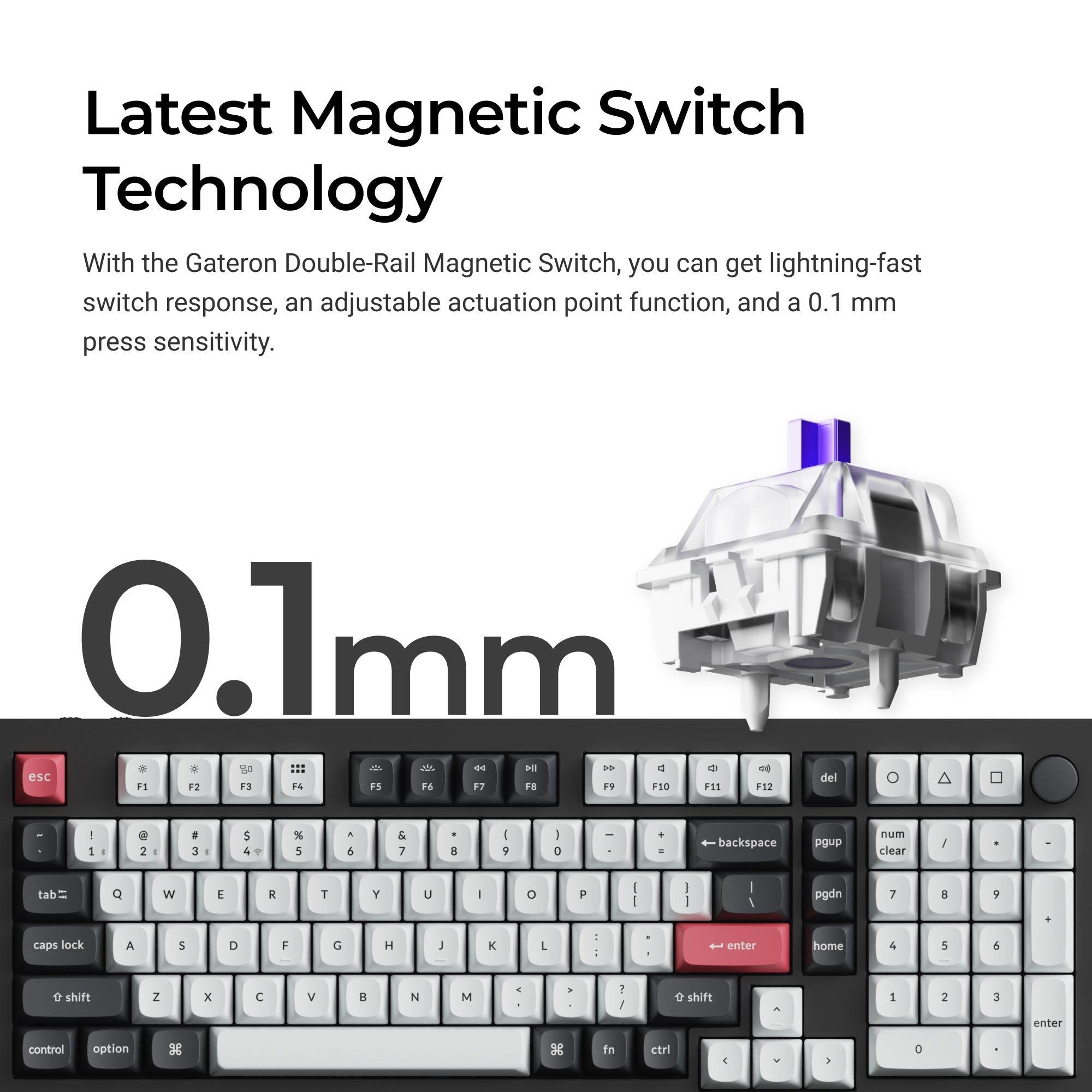 KEYBOARD WRL Q5 HE RGB/SHELL WHITE Q5H-P1 KEYCHRON - Image 3