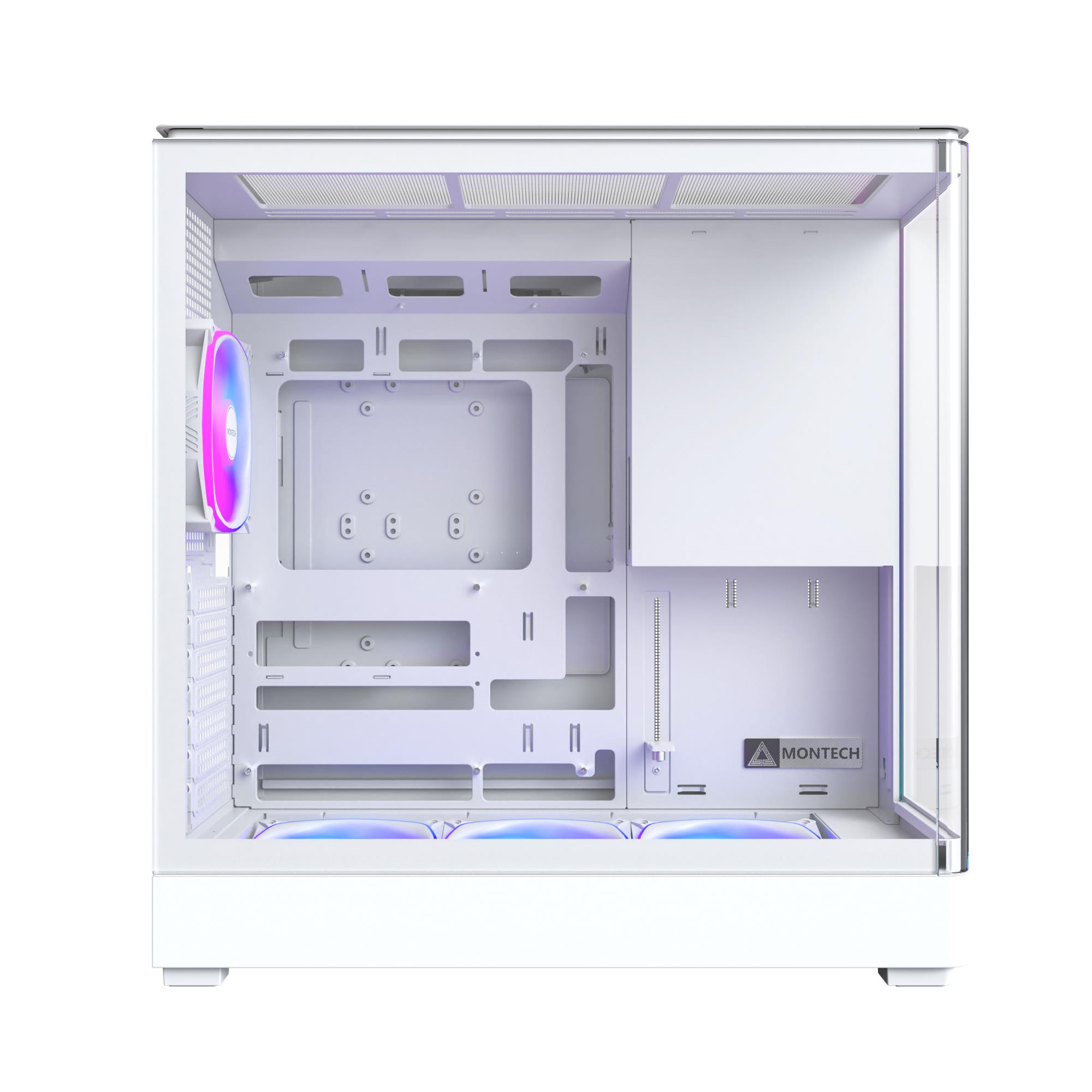 Case MONTECH micro ATX/Mini-ITX White Midi Tower PC KING 45 PRO KING45PRO(W) - Image 4