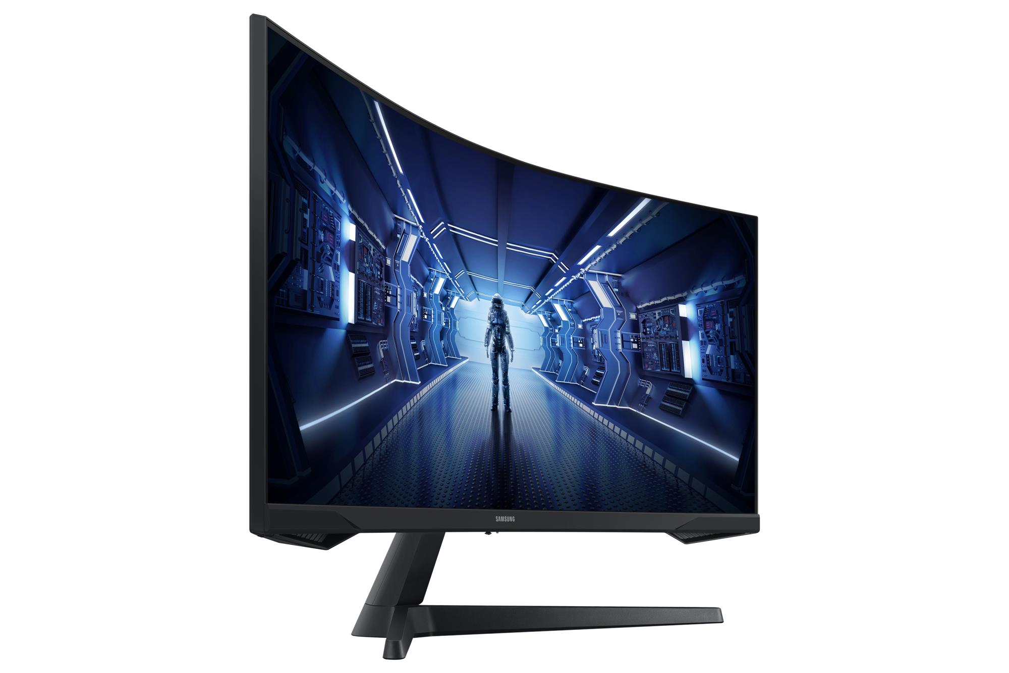 LCD Monitor SAMSUNG Odyssey G5 34" Gaming/Curved/21 : 9 Panel VA 3440x1440 21:9 1 ms Tilt Colour Black LC34G55TWWPXEN - Image 6