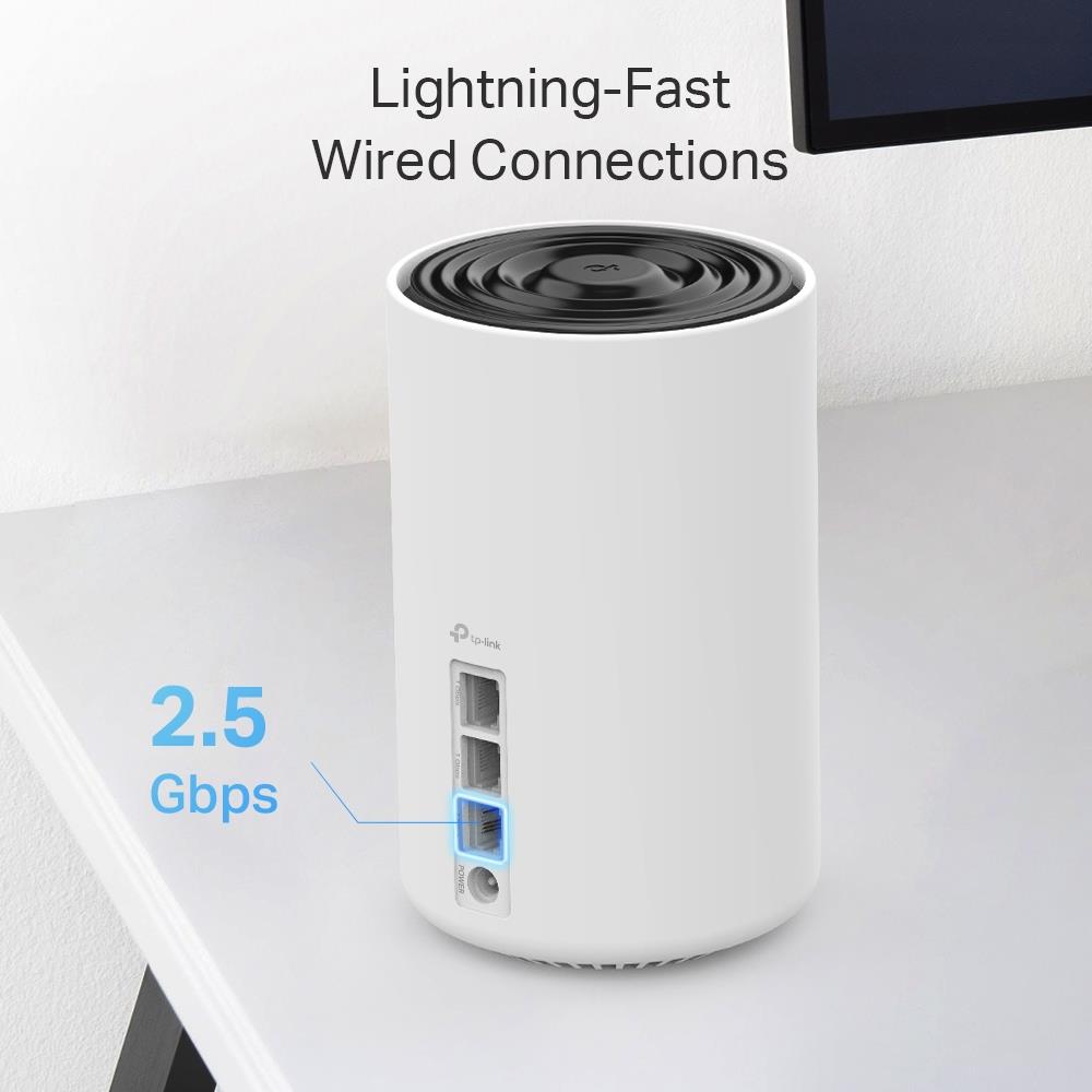 Wireless Router TP-LINK Wireless Access Point / Router 2-pack 5400 Mbps Mesh Wi-Fi 6e 2x10/100/1000M 1x2.5GbE LAN WAN ports 3 Number of antennas 4 DECOXE75PRO(2-PACK) - Image 8