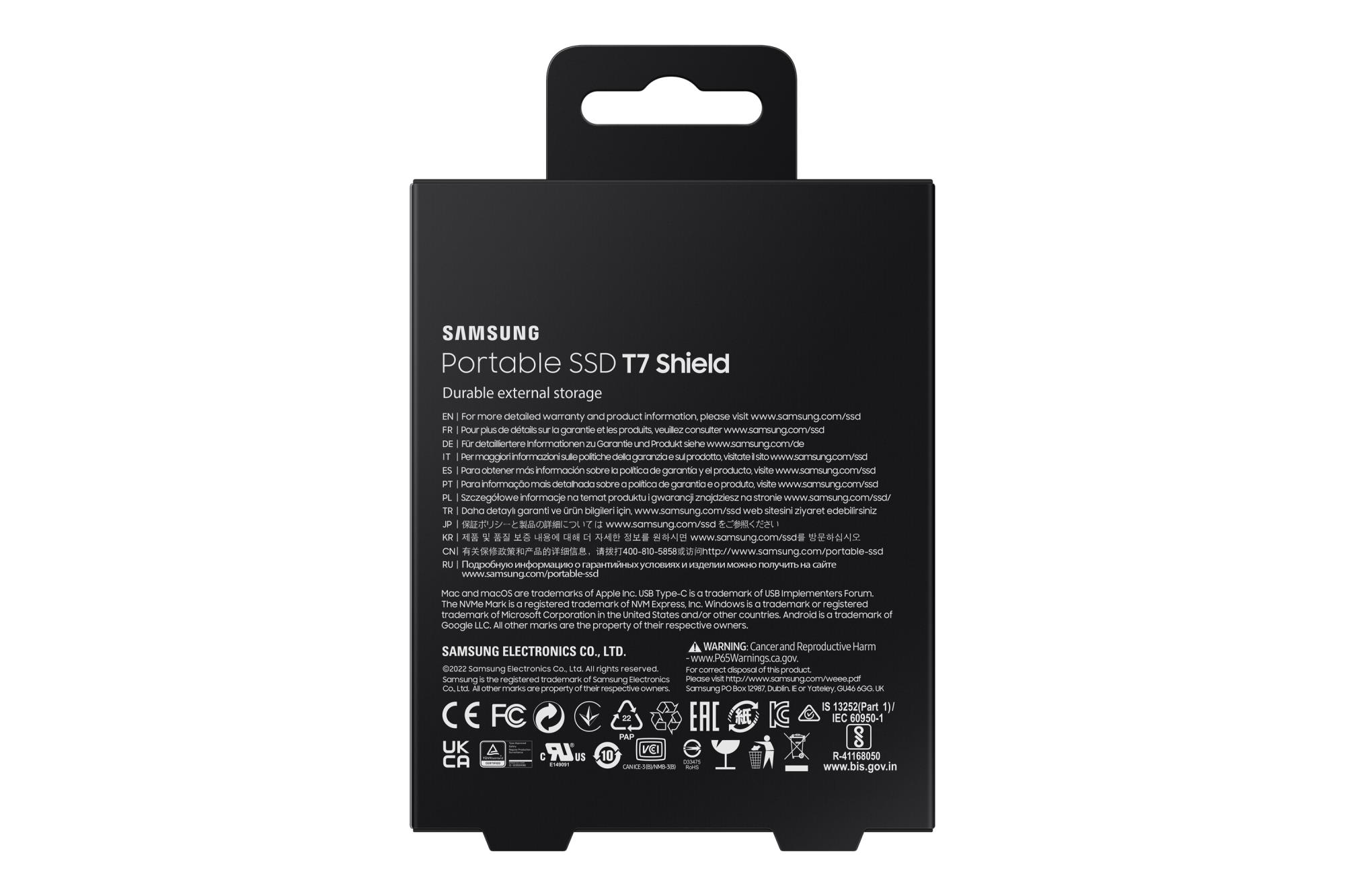 External SSD SAMSUNG T7 4TB USB 3.2 Write speed 1000 MBytes/sec Read speed 1050 MBytes/sec MU-PE4T0S/EU - Image 9