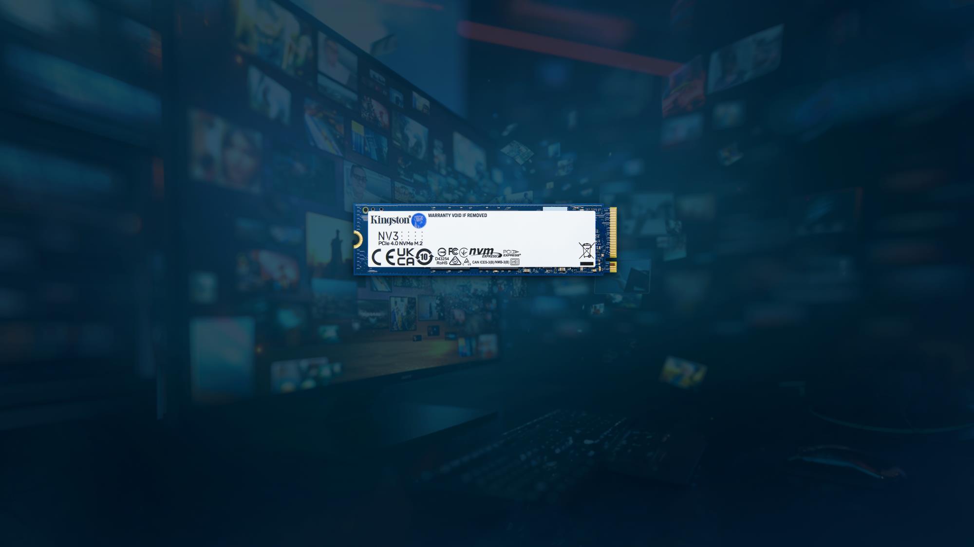 SSD KINGSTON NV3 1TB M.2 PCIE NVMe 3D NAND Write speed 4000 MBytes/sec Read speed 6000 MBytes/sec TBW 320 TB MTBF 200000 hours SNV3S/1000G - Image 11