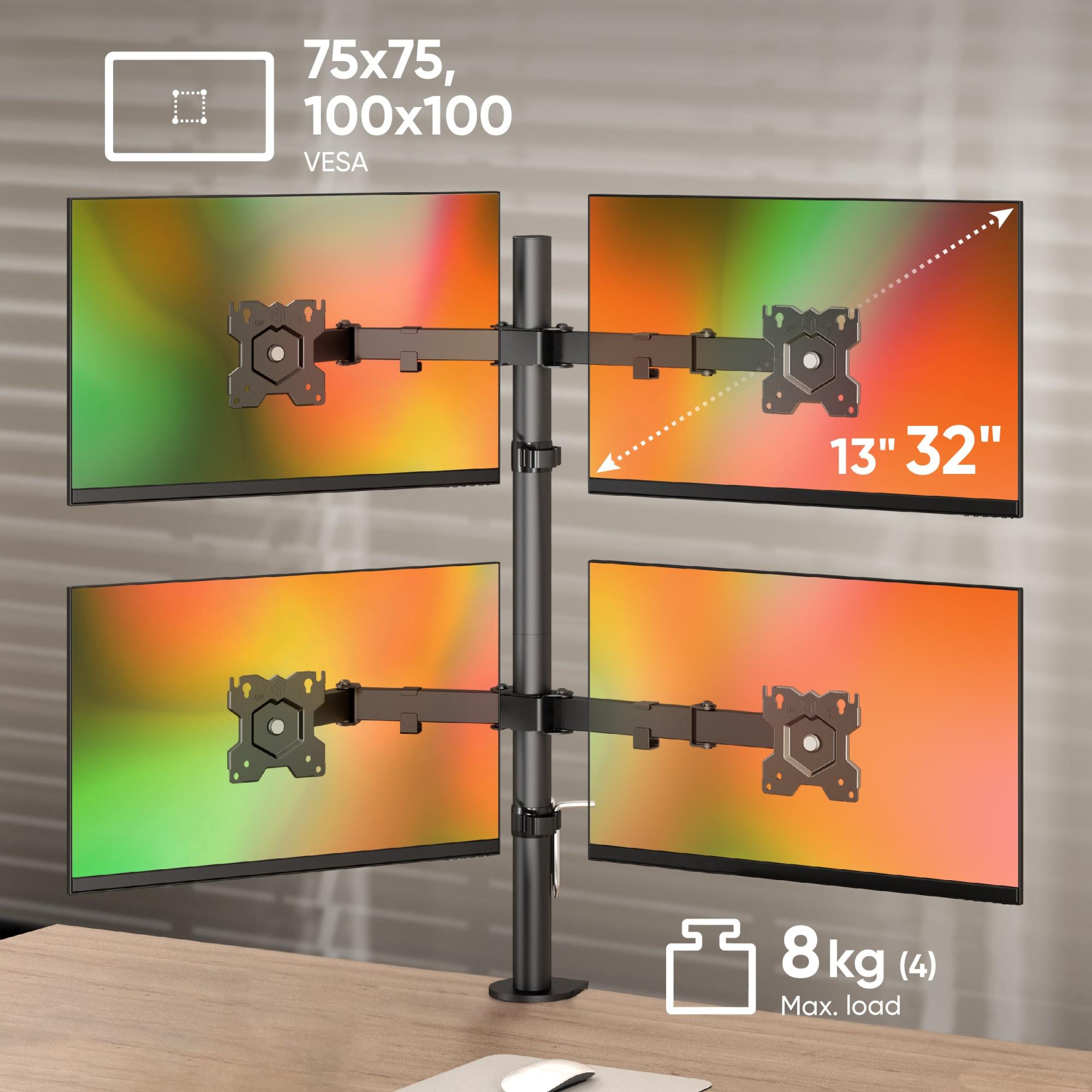 MONITOR ACC DESK MOUNT/13-32" BLACK D421E-B ONKRON - Image 2