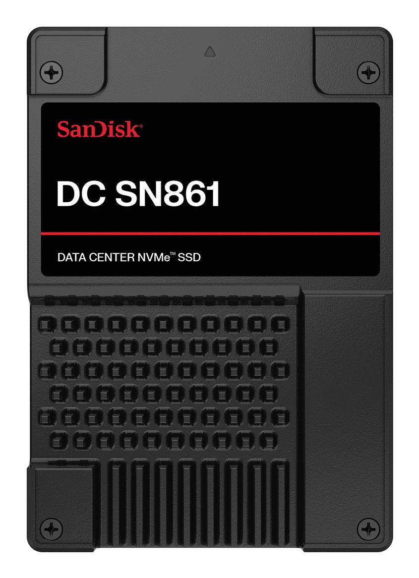 SSD SANDISK DC SN861 1920 GB PCI Express 5.0 NVMe Yes Write speed 3600 MB/s Read speed 13700 MB/s U.2 MTBF 2500000 h WUS6BA119PSP9X30TS2525 - Image 2