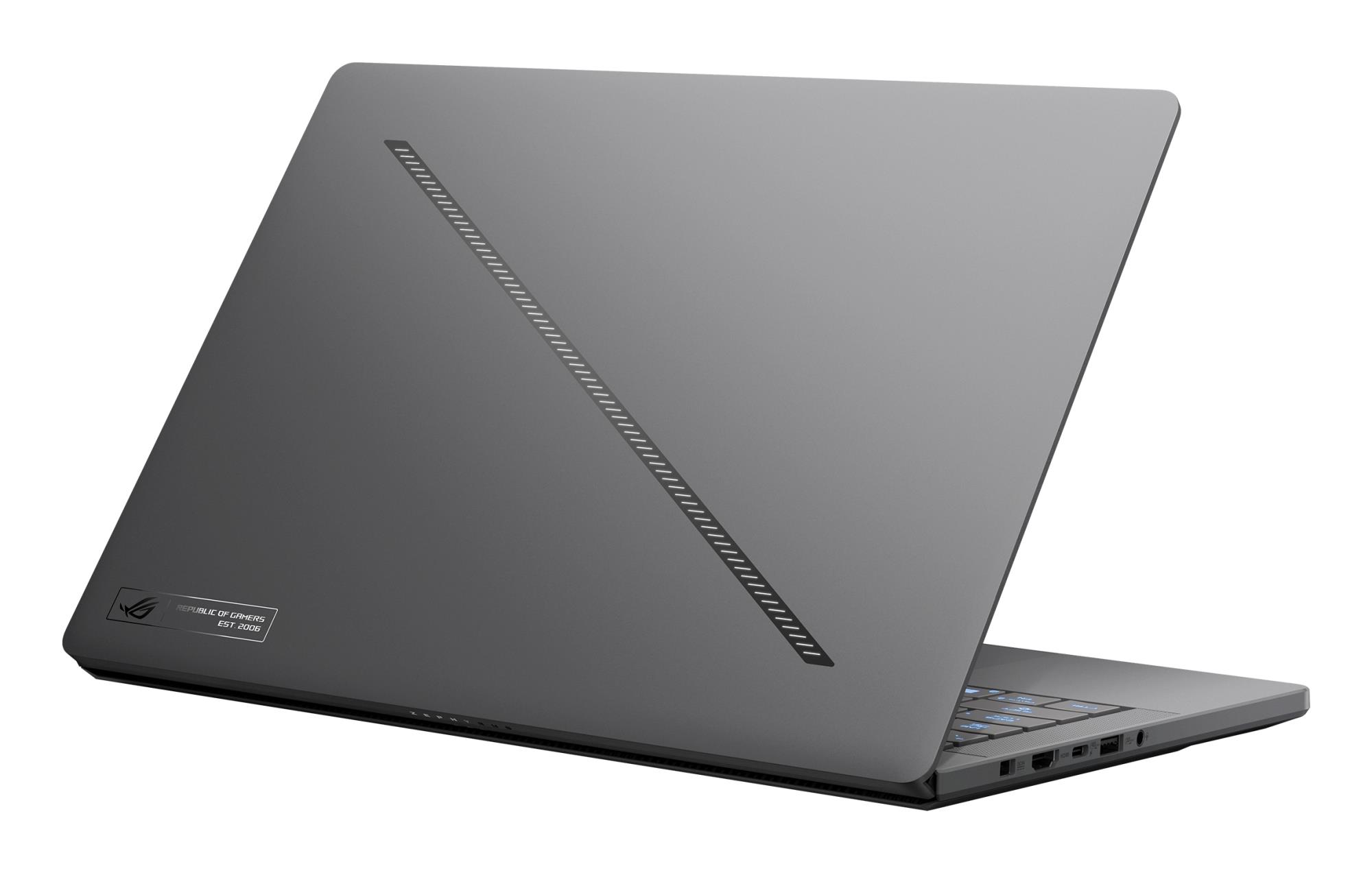 Notebook ASUS GA403UM-QS023W ROG Zephyrus GA403UM-QS023W CPU AMD RyzenT 9 270 4 GHz 14 " 2880 x 1800 pixels RAM 16 GB LPDDR5x-SDRAM SSD 1000 GB Discrete graphics NVIDIA GeForce RTX 5060 8 GB On-board graphics Yes OS installed Windows 11 Home Colour Black,Grey Weight 1.5 kg 7500 MHz 90NR0M81-M00100 - Image 4