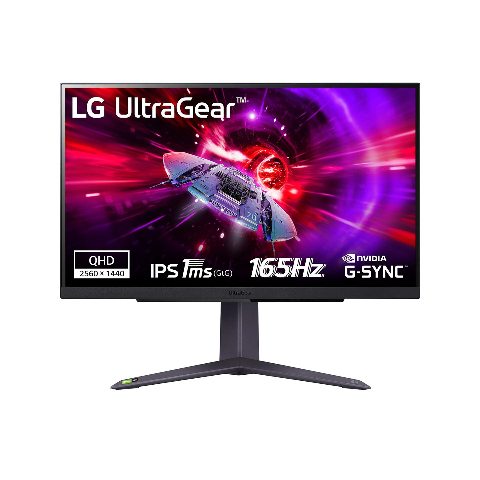LCD Monitor LG 27GR75Q-B 27" Gaming Panel IPS 2560x1440 16:9 165Hz Matte 1 ms Swivel Pivot Height adjustable Tilt Colour Black 27GR75Q-B