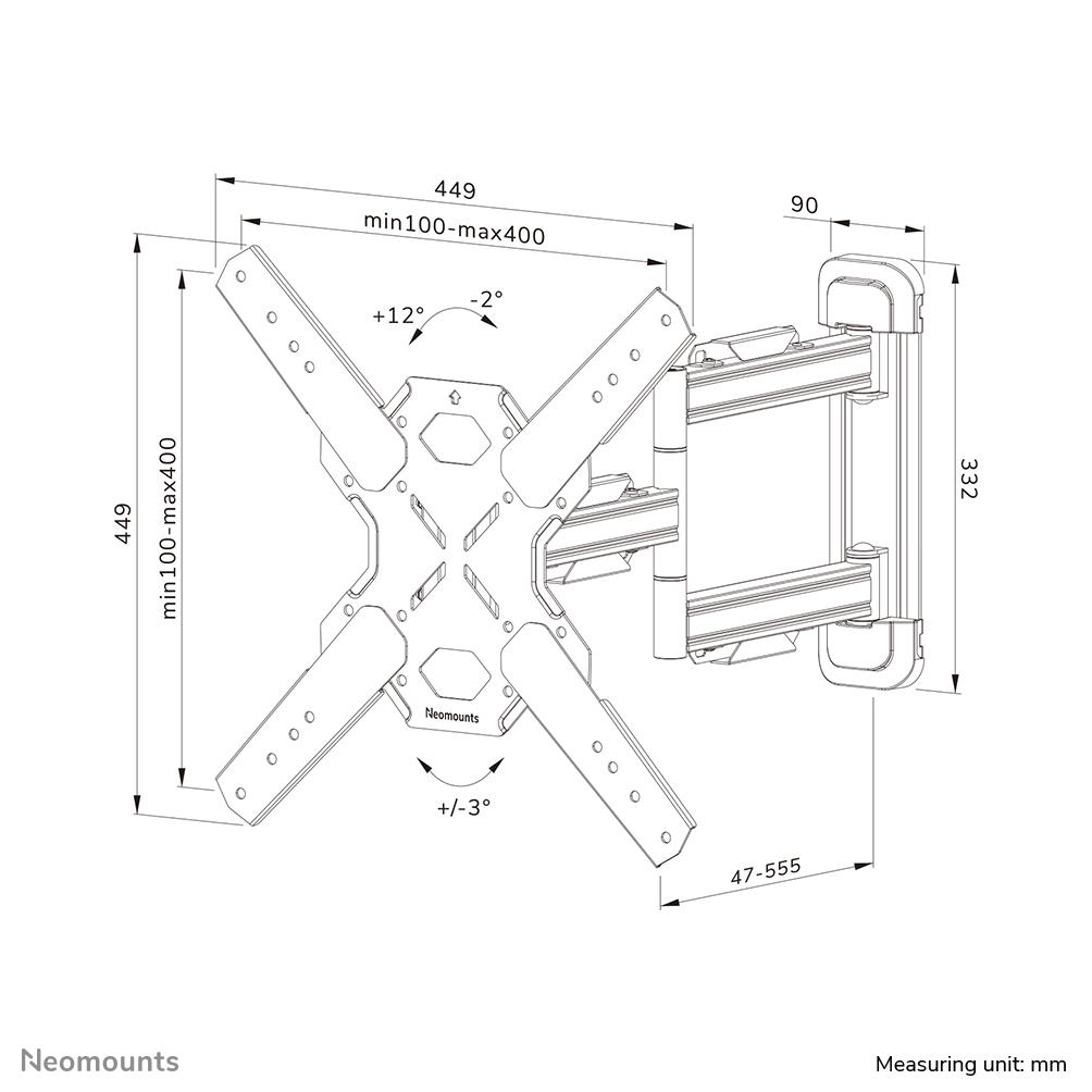 TV SET ACC WALL MOUNT/WL40S-850BL14 NEOMOUNTS - Image 20