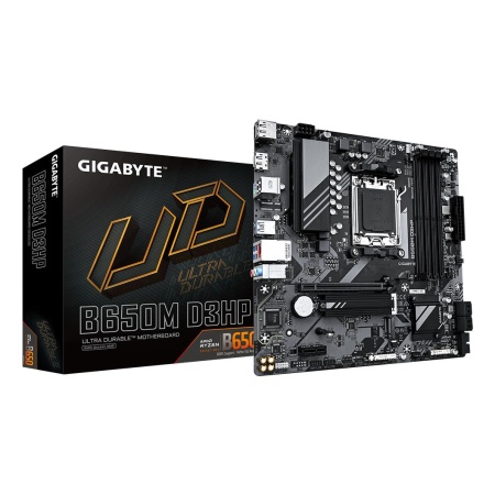 Mainboard GIGABYTE AMD B650 Socket AM5 micro ATX RAM DDR5-SDRAM 4xSlots 2xNumber of M.2 (M) slots B650M D3HP (rev. 1.3) B650MD3HP1.3