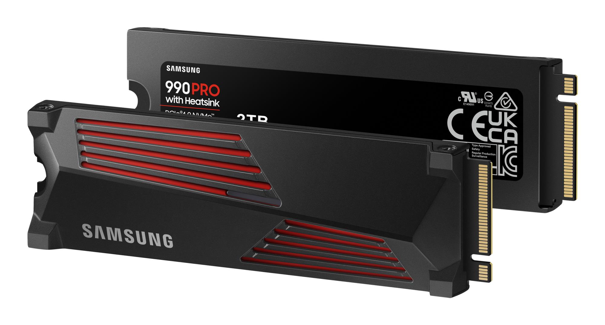 SSD SAMSUNG 990 PRO with Heatsink 2TB M.2 PCIE NVMe MLC Write speed 6900 MBytes/sec Read speed 7450 MBytes/sec 2.3mm TBW 1200 TB MTBF 1500000 hours MZ-V9P2T0GW - Image 7