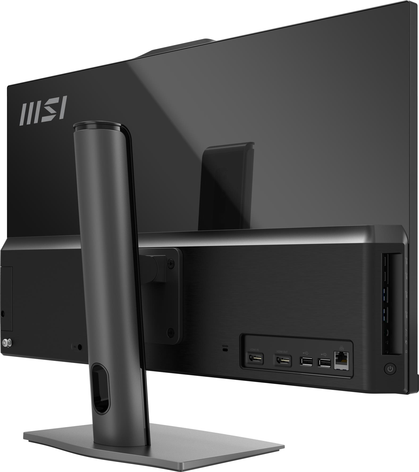 Monoblock PC MSI CPU Intel Intel Core 5 Intel Core 5 120U RAM 16 GB DDR5-SDRAM Screen 27 " 1920 x 1080 pixels Storage 512 GB SSDs 512 GB Not available On-board graphics Yes Intel® Graphics Black OS Windows 11 Pro MODERNAM272P1M-855EU - Image 8