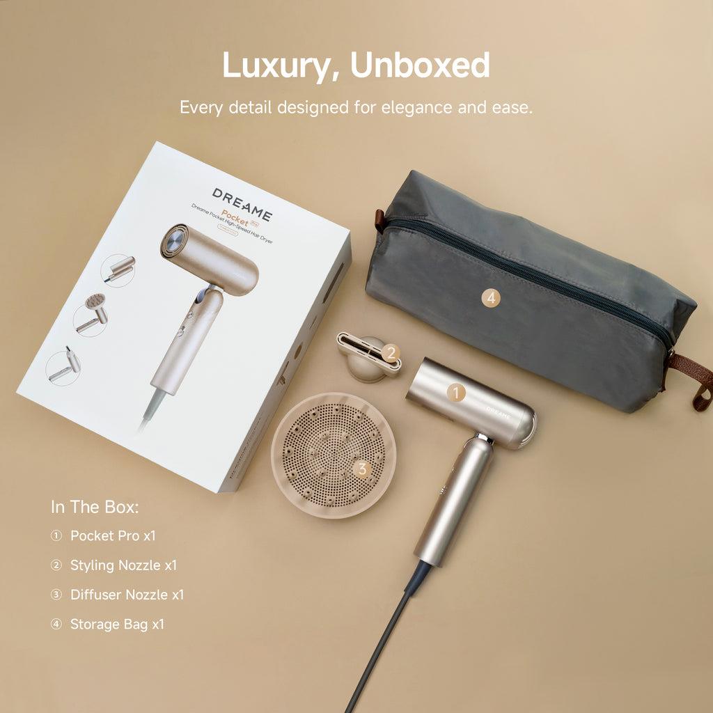 HAIR DRYER POCKET PRO/AHD51 PRO-TITANIUM GOLD DREAME - Image 3