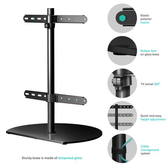 TV SET ACC DESKTOP STAND/32-65" BLACK PT2-B ONKRON - Image 5