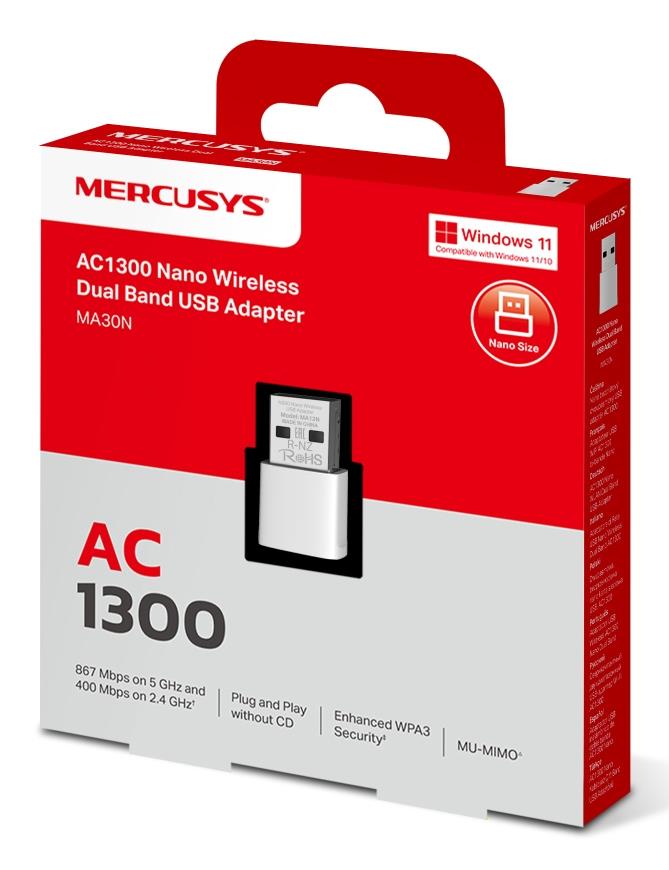 WRL ADAPTER 1300MBPS USB/MA30N MERCUSYS - Image 8