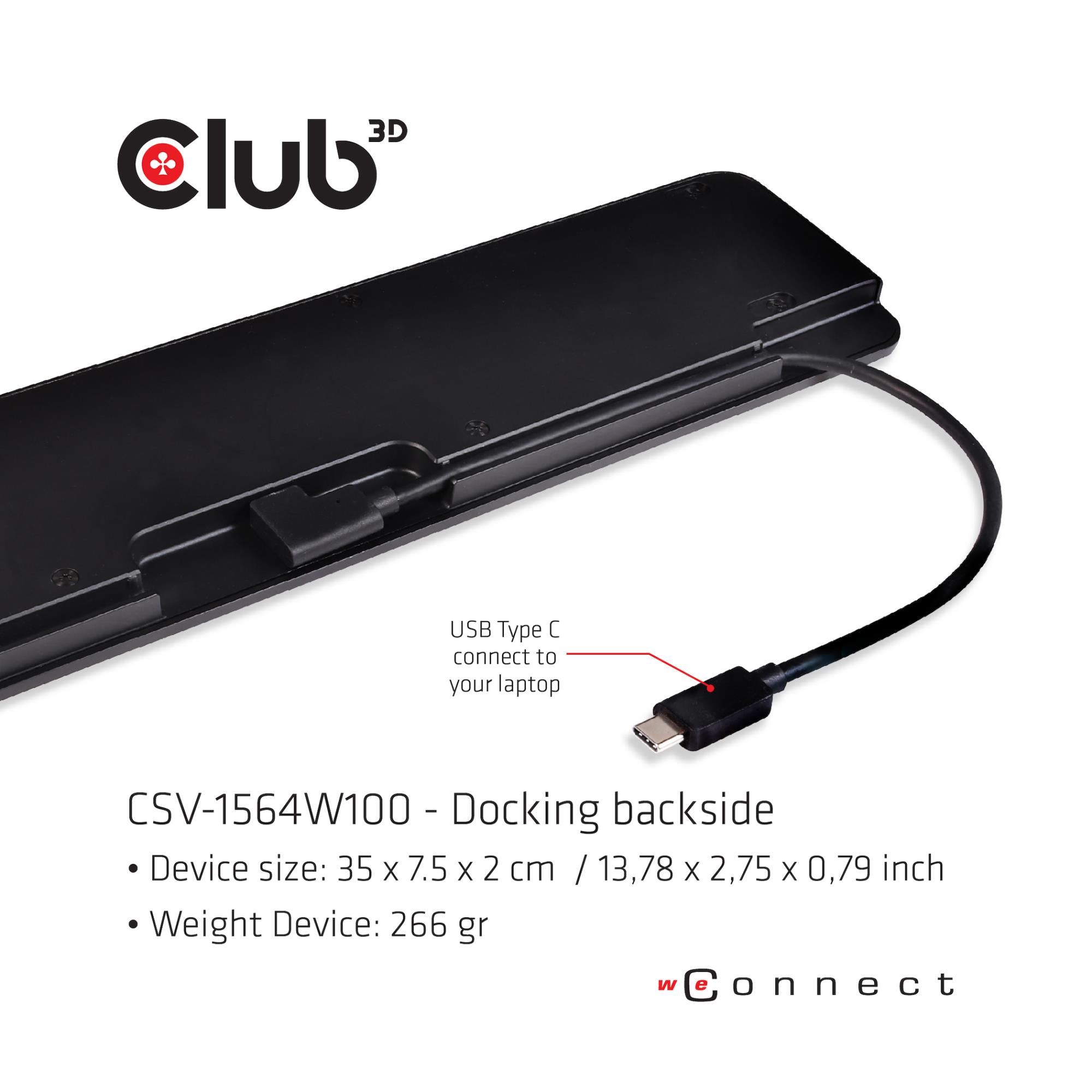 NB ACC DOCKING STATION/USB-C 100W CSV-1564W100 CLUB3D - Image 6
