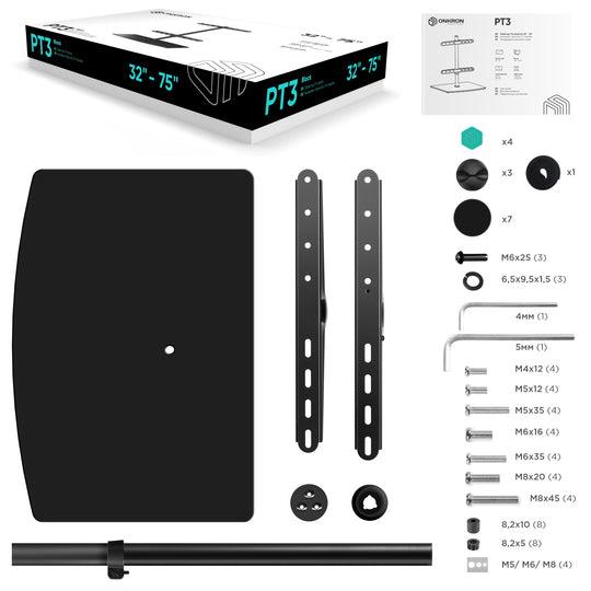 TV SET ACC DESKTOP STAND/32-75" BLACK PT3-B ONKRON - Image 10