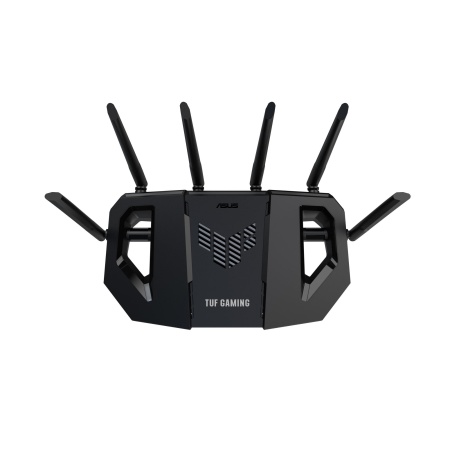 Wireless Router ASUS Router 6500 Mbps Mesh Wi-Fi 6 Wi-Fi 7 IEEE 802.11a IEEE 802.11b IEEE 802.11g IEEE 802.11ac IEEE 802.11ax USB 3.2 3x2.5GbE 1x2.5GbE Number of antennas 6 TUFGAMINGBE6500