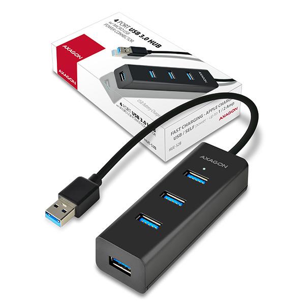 I/O HUB USB3.0 4PORT CHARGING/0.3M HUE-S2B AXAGON - Image 22